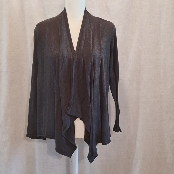 Grey cardian, GUC, prob Sz XL, long-sleeved, great w/dress,skirt,jeans - Picture 1 of 3